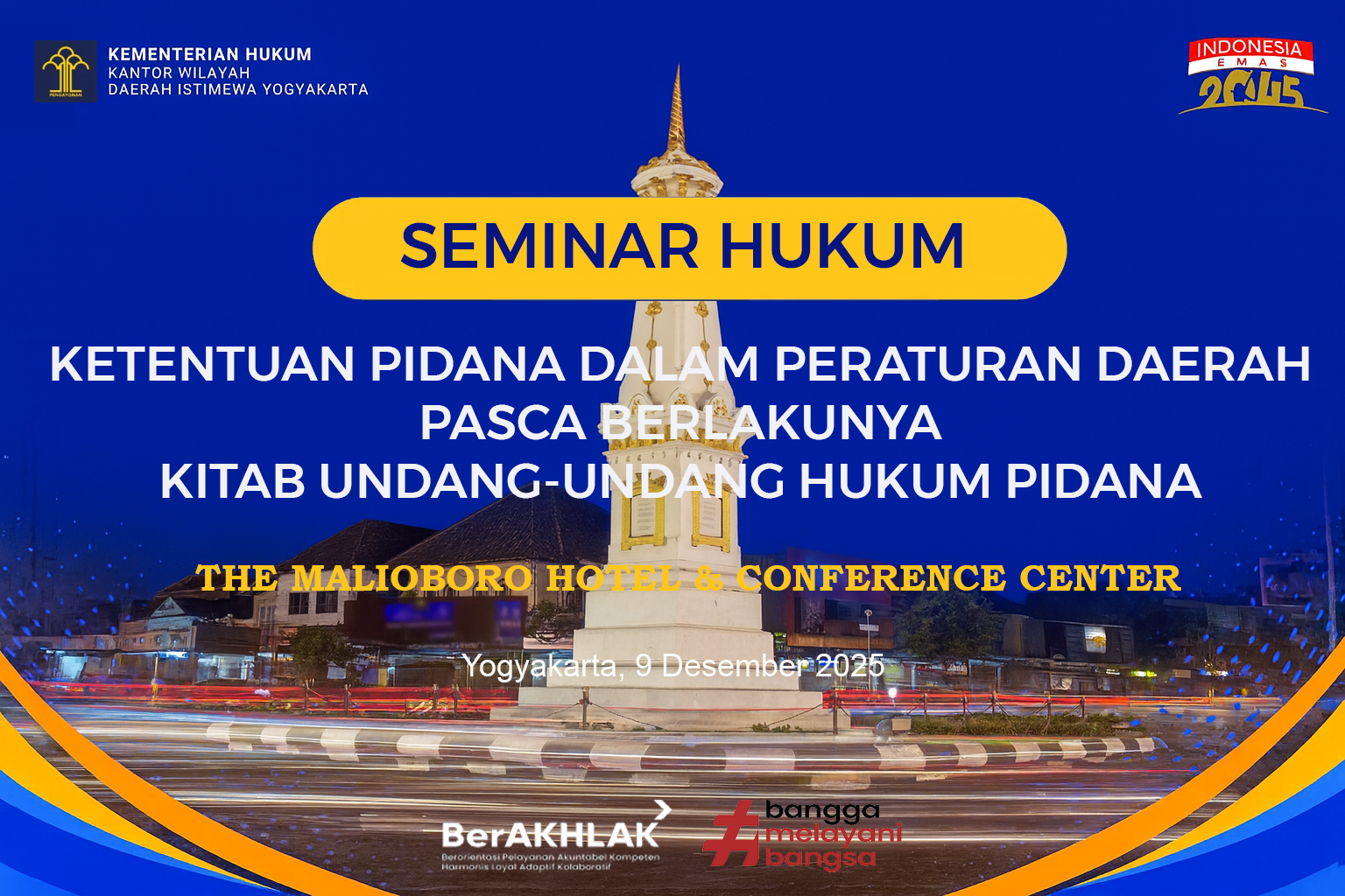 SEMINAR HUKUM : Ketentuan Pidana dalam Peraturan Daerah Pasca Berlakunya KUHP